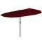 Double-Sided Patio Umbrella, Crank Handle and Sun-Protection Fabric